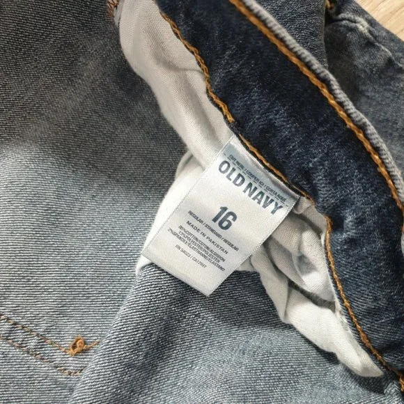 Old Navy Diva Womens Jeans Size 16 Boot Cut Stretch Denim Blue Casual Casual - Picture 7 of 12